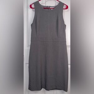 J. Crew Gray Sleeveless Dress zip up